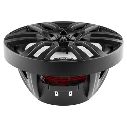 DS18 HYDRO 8 in. 2-Way Marine Speakers with RGB LED Lighting, Matte Black (NXL-8BK)
