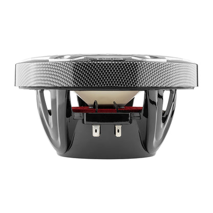 DS18 HYDRO 6.5 in. 2-Way Marine Speakers with RGB LED Lights, 300W, Black Carbon Fiber