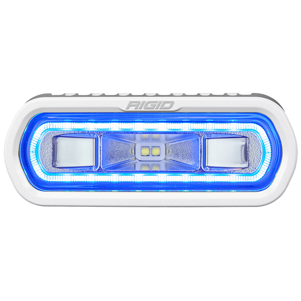 RIGID Industries SR-L Series Marine Spreader Light, White/Blue Halo, 120° Beam