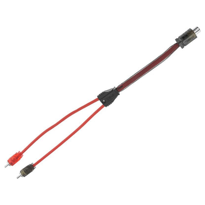 DS18 Advance Ultra Flex 1-Female to 2-Male RCA Y-Adapter Cable