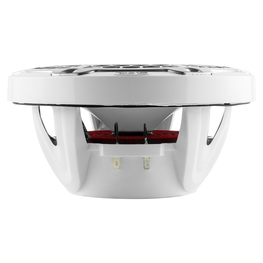 DS18 NXL-8M/WH 8 in. 2-Way Marine Speakers with RGB LED Lighting, 375W
