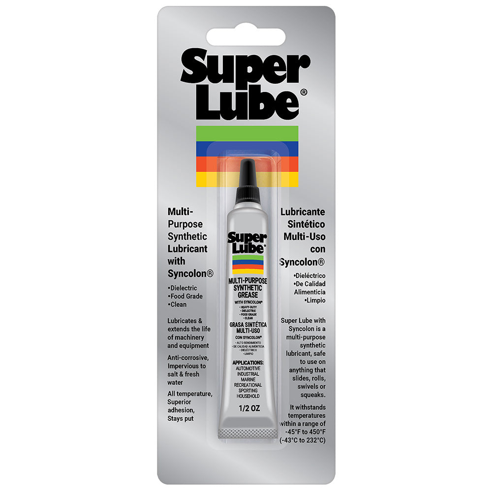 Super Lube Multi-Purpose Synthetic Grease with Syncolon (PTFE), NLGI 2, .5oz