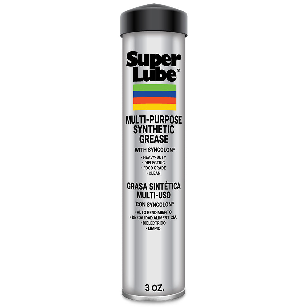 Super Lube Multi-Purpose Synthetic Grease w/Syncolon (PTFE), 3oz Cartridge