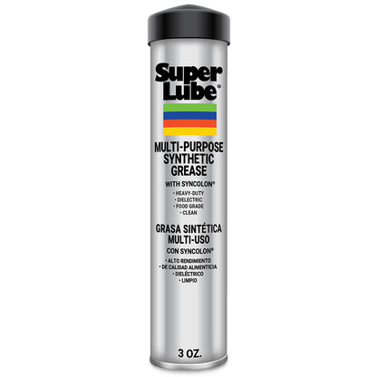 Super Lube Multi-Purpose Synthetic Grease w/Syncolon (PTFE), 3oz Cartridge