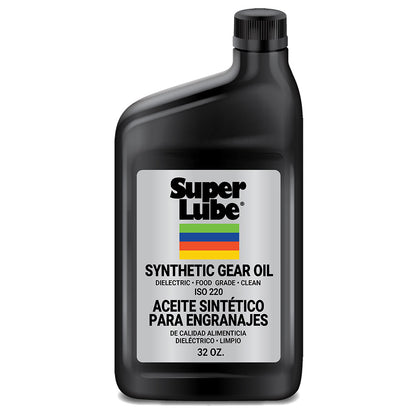 Super Lube Synthetic Gear Oil ISO 220, 1 Quart, NSF H1 Registered