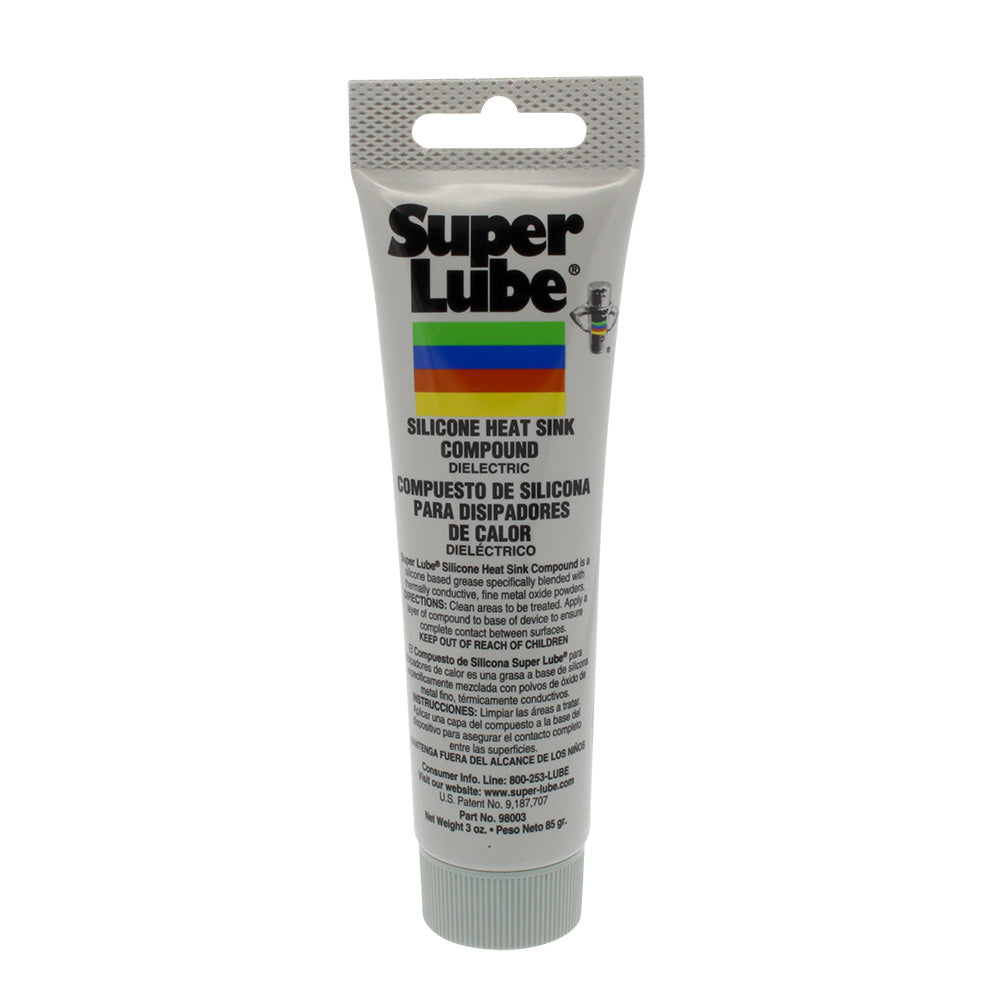 Super Lube Silicone Heat Sink Compound, 3oz Tube, -40°F to 500°F