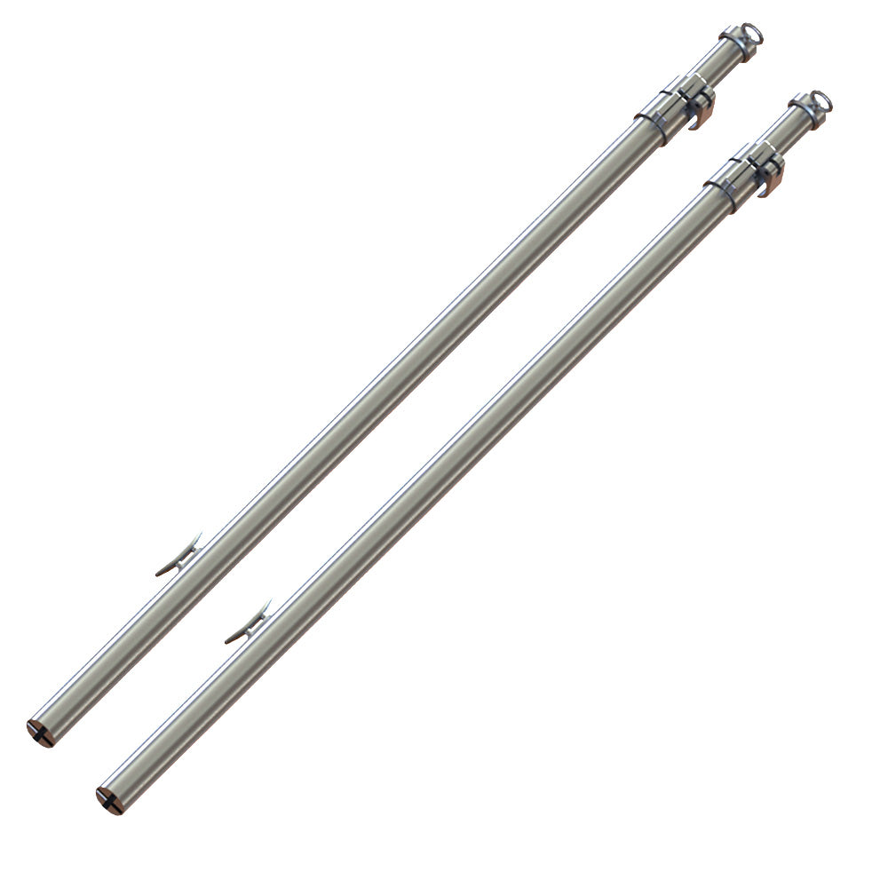 TACO Marine Tele-Sun Aluminum Shade Pole, 44.6"-69.37" Telescoping w/ Bag
