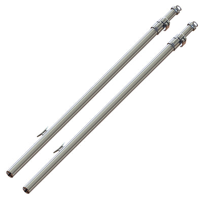 TACO Marine Tele-Sun Aluminum Shade Pole, 44.6"-69.37" Telescoping w/ Bag