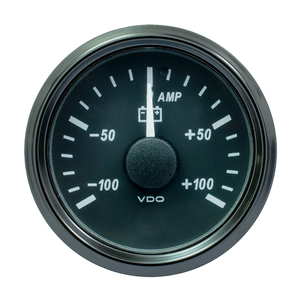 VDO SingleViu 52mm Ammeter, 100A – Analog & J1939 CAN Input, 8-32V