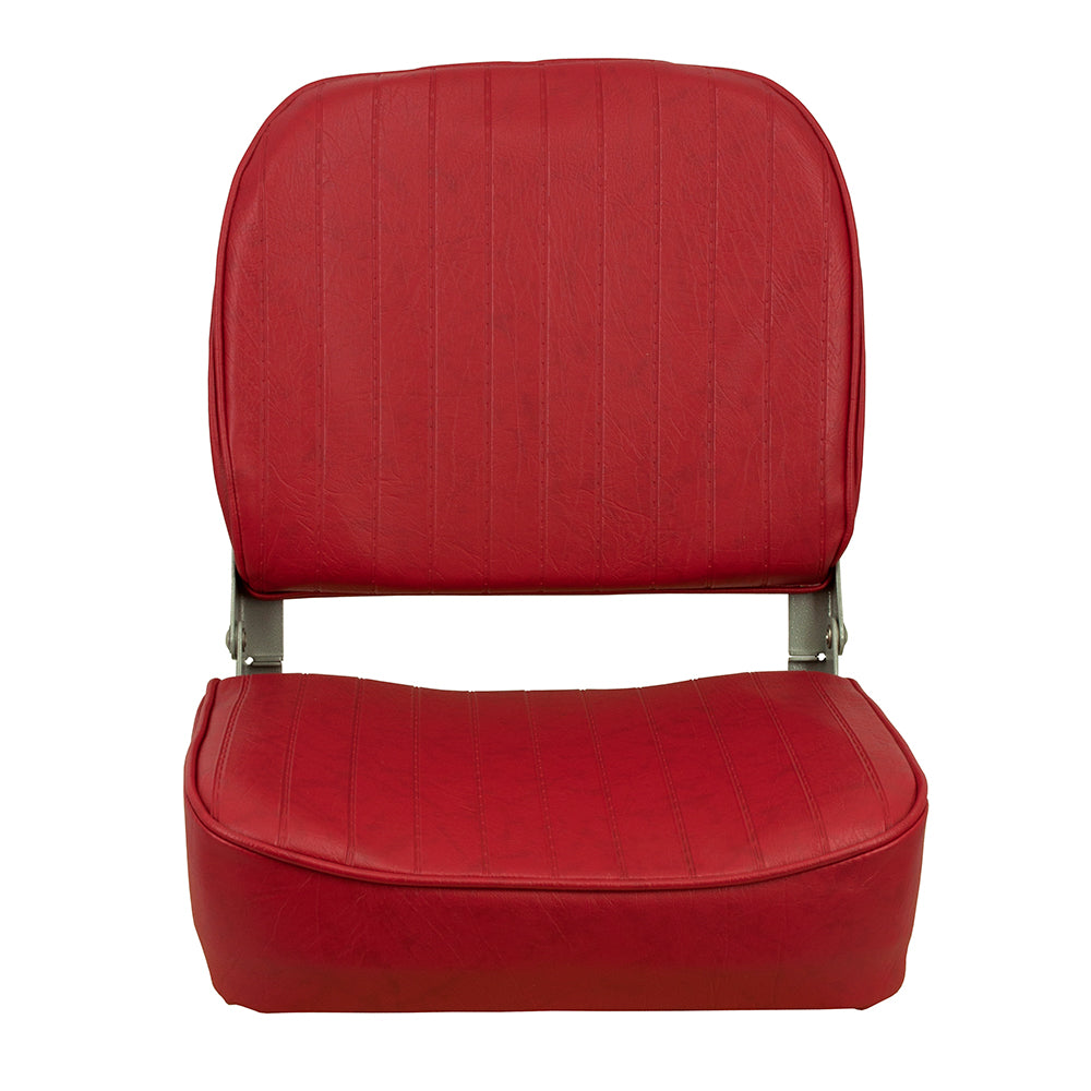 Springfield Marine Economy Folding Seat - Red, for Marine Use
