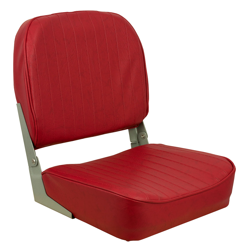 Springfield Marine Economy Folding Seat - Red, for Marine Use