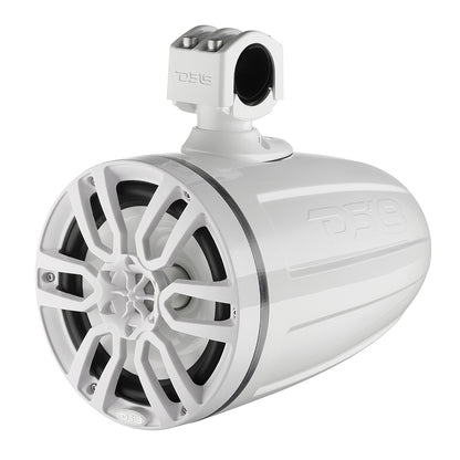 DS18 X Series HYDRO 6.5 in. Wakeboard Pod Tower Speakers with RGB LED, 300W, White, Pair