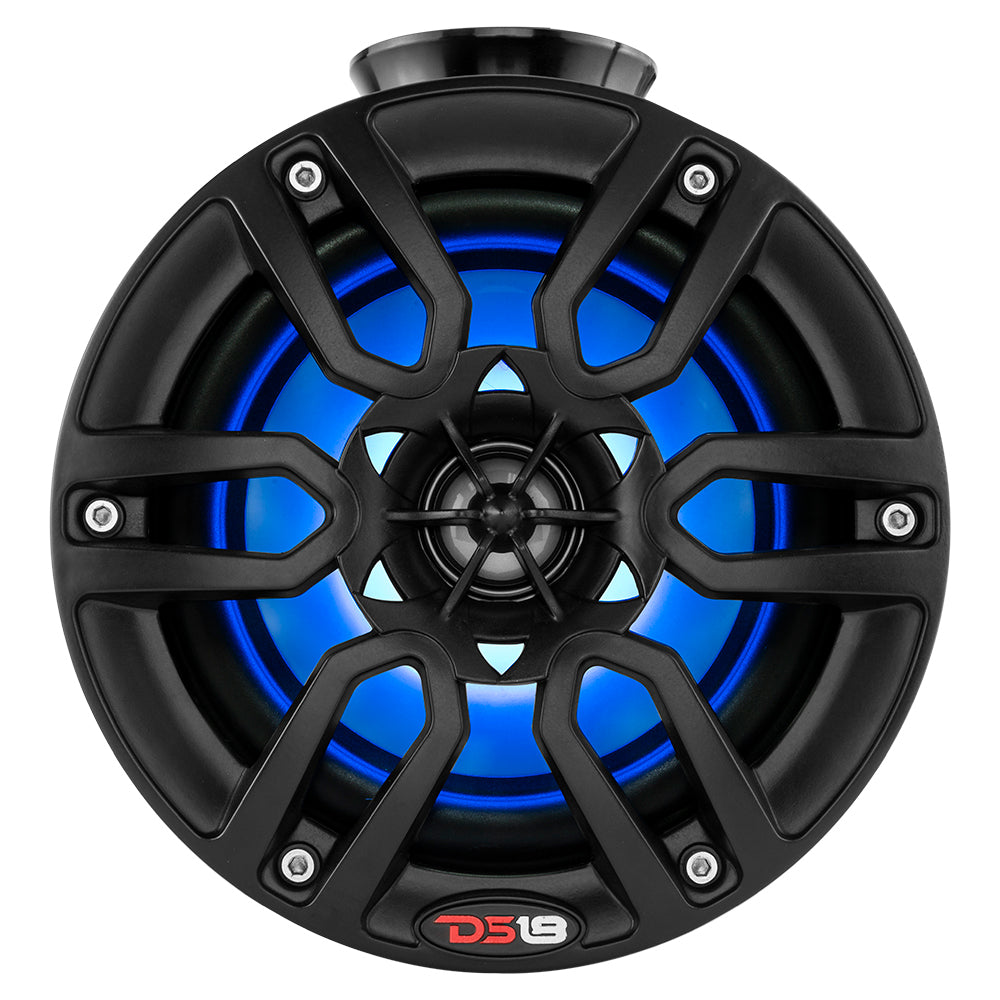 DS18 HYDRO 6.5 in. Compact Wakeboard Tower Speaker Pods with RGB Lighting - Pair