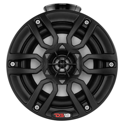 DS18 HYDRO 8 in. Compact Wakeboard Tower Speaker Pods with RGB LED Lighting, Pair, 375W, Black
