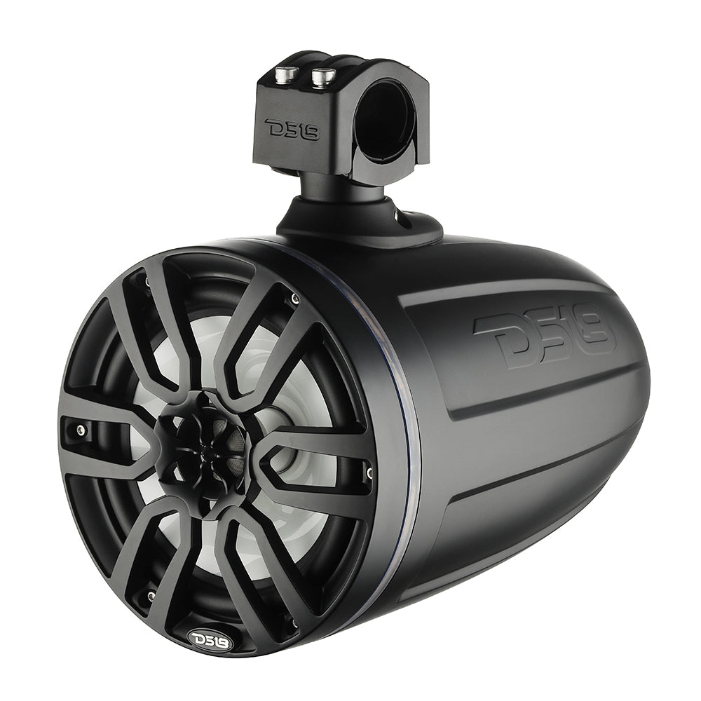 DS18 X Series HYDRO 8 in. Wakeboard Pod Tower Speakers with RGB LED, 375W, Matte Black