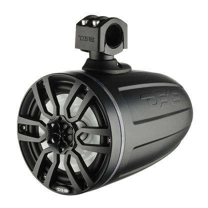 DS18 X Series HYDRO 8 in. Wakeboard Pod Tower Speakers with RGB LED, 375W, Matte Black