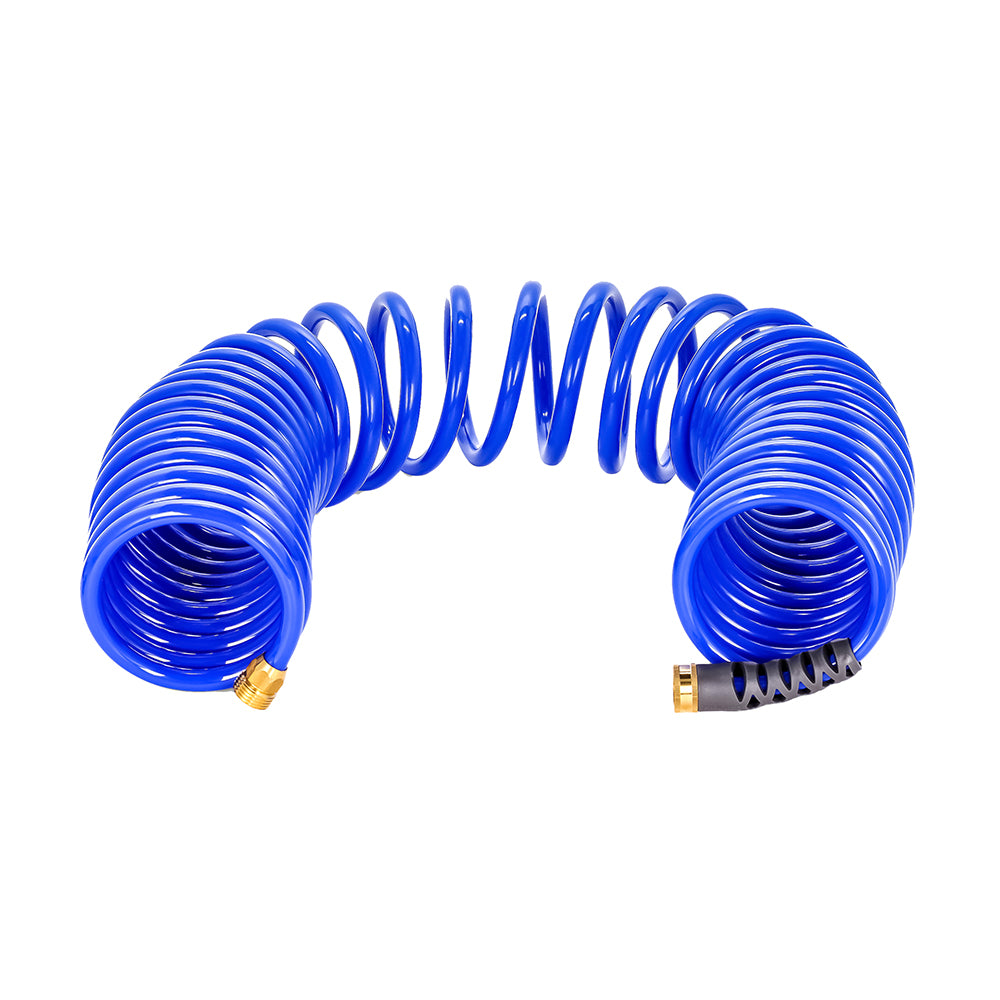 Camco 40-Foot Coil Hose with Durable Brass Fittings