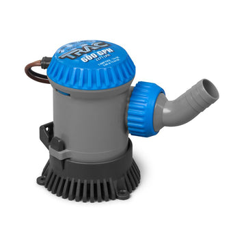 TRAC Outdoors Non-Automatic Bilge Pump, 600 GPH, 12V – ABYC & USCG Compliant