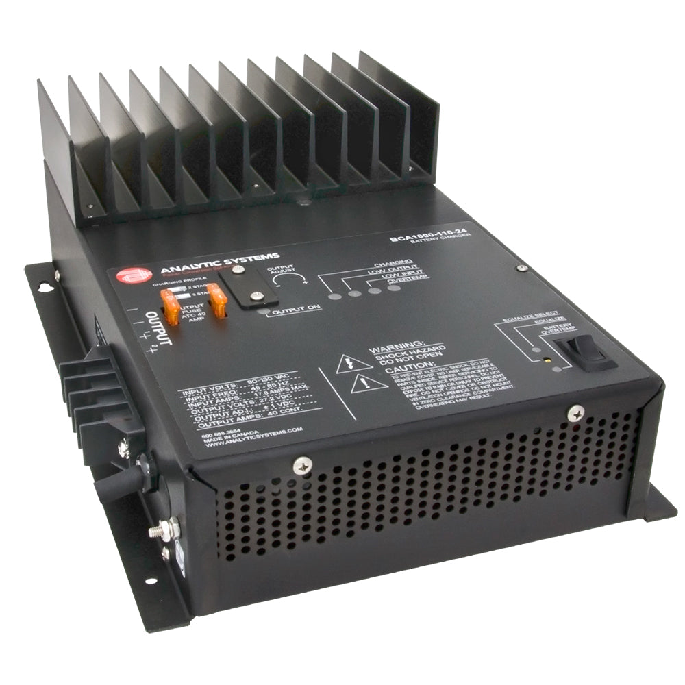 Analytic Systems BCA1000V-110-32 AC Charger, 2-Bank, 32V Output, 110V Input