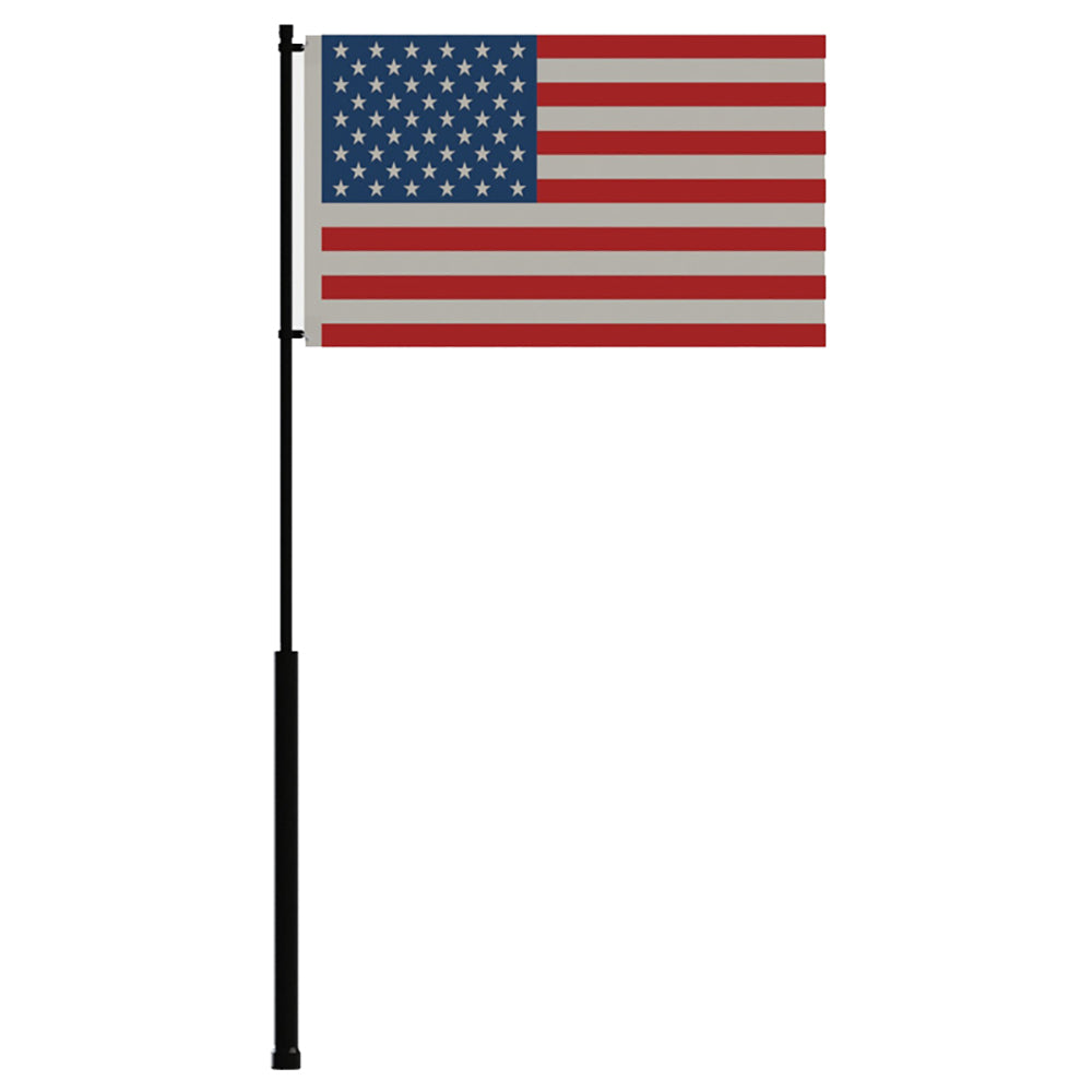 Mate Series 72" Fiberglass Flag Pole with USA Flag