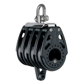 Harken 57mm Carbo Air Quad Block, Swivel, Center Becket, 1080kg WLL