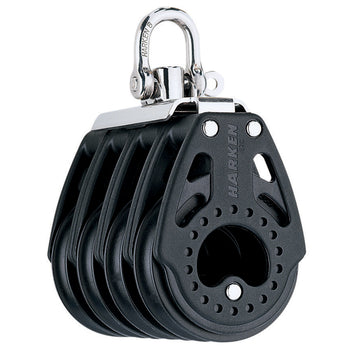 Harken 57mm Carbo Quad Block – Swivel, 10mm Line, 1080kg MWL