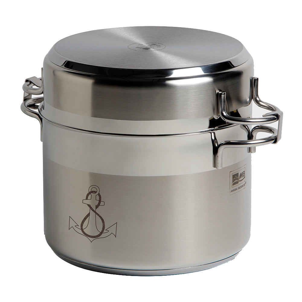 Marine Business Self-Contained Stainless Steel Cookware Set, 8 Pieces, 18/10 Steel