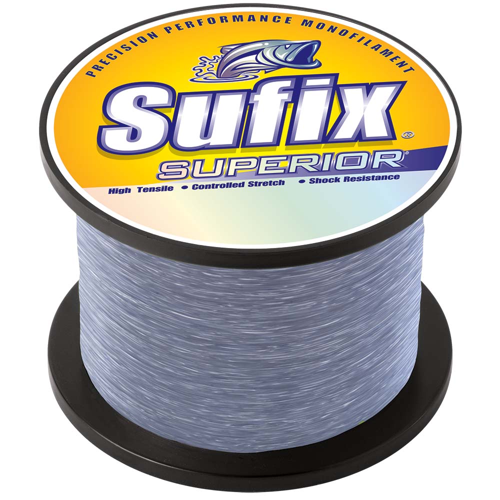 Sufix Superior Monofilament Fishing Line, Smoke Blue, 25 lb., 535 yds.