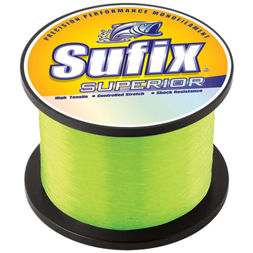 Sufix Superior Hi-Vis Yellow Monofilament Fishing Line, 25 lb., 535 yds.