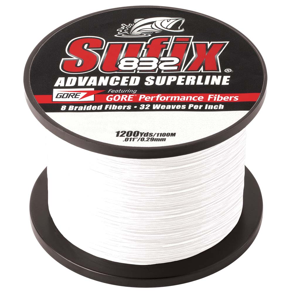 Sufix 832 Braid, 20lb, 1200 yds, Ghost