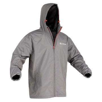 Onyx Outdoor Essential Rain Jacket, Large, Grey – 100% Waterproof