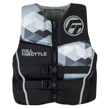 Full Throttle Men's Rapid-Dry Flex-Back Life Jacket, XL – USCG Approved