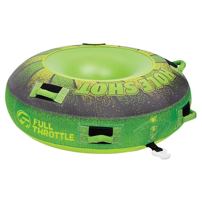 Full Throttle Hole Shot Towable Tube, 1 Rider, 54-Inch, Green