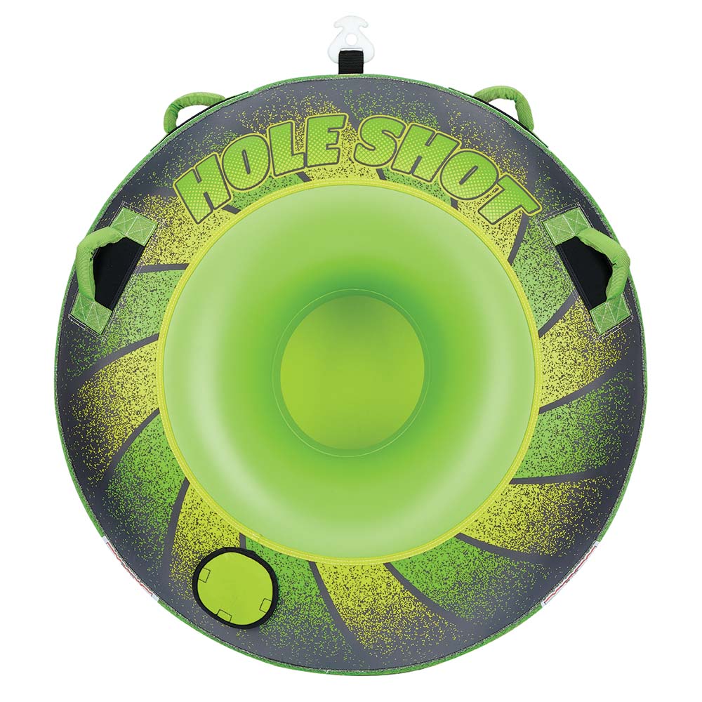 Full Throttle Hole Shot Towable Tube, 1 Rider, 54-Inch, Green