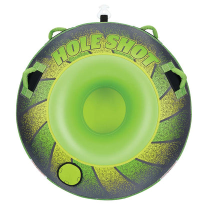 Full Throttle Hole Shot Towable Tube, 1 Rider, 54-Inch, Green