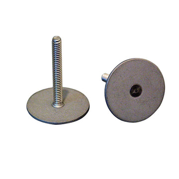Weld Mount Stainless Steel Studs, 1.25 in. Base, 10 x 24 Threads, 1 in. Height, 15-Pack