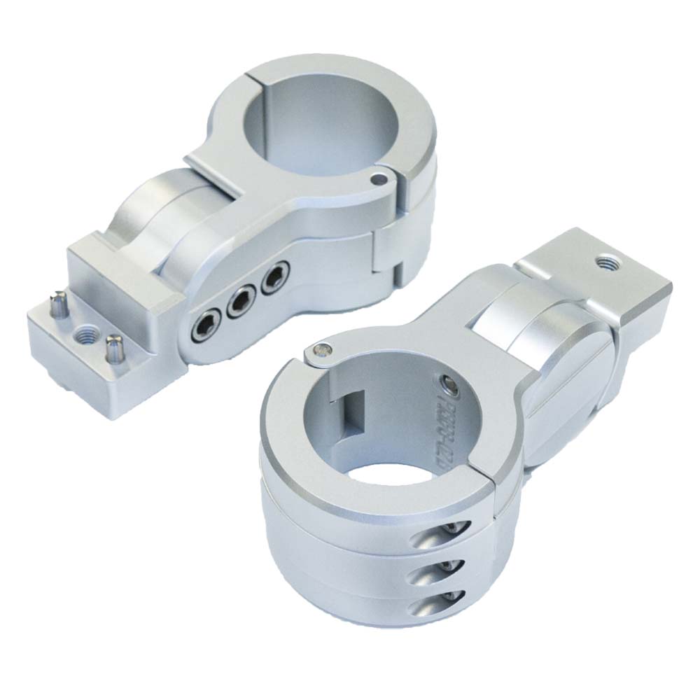 PTM Watersports Board Rack Mounts, 2.38" Pipe Clamp, Silver P13198-2380TEBCL