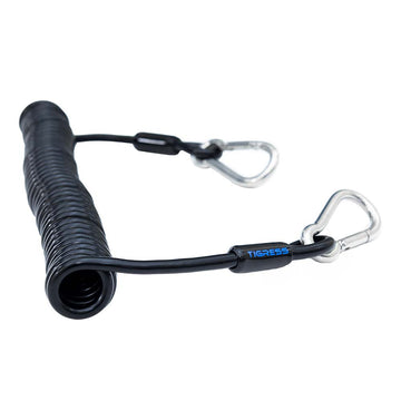 Tigress Light Tackle Coiled Safety Tether, 600 lbs Capacity