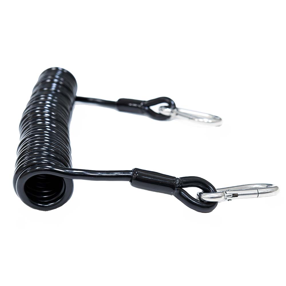Tigress Heavy-Duty Coiled Safety Tether, 1260lb Breaking Strength