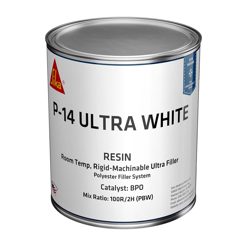 Sika SikaBiresin AP014 Polyester Fairing Compound, White Quart