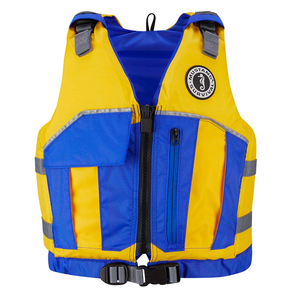 Mustang Survival Youth Reflex Foam Vest - Yellow - Royal Blue - USCG