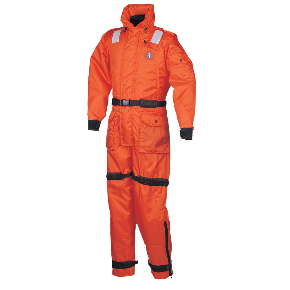 Mustang Survival Deluxe Anti-Exposure Coverall and Work Suit, Orange, Large