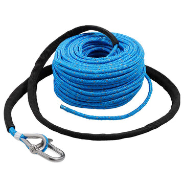 TRAC Outdoors Anchor Rope, 3/16" x 100', 800 lb Break Strength w/SS Shackle