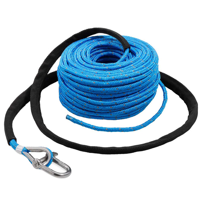 TRAC Outdoors Anchor Rope, 3/16 in. x 100 ft. with Stainless Steel Shackle