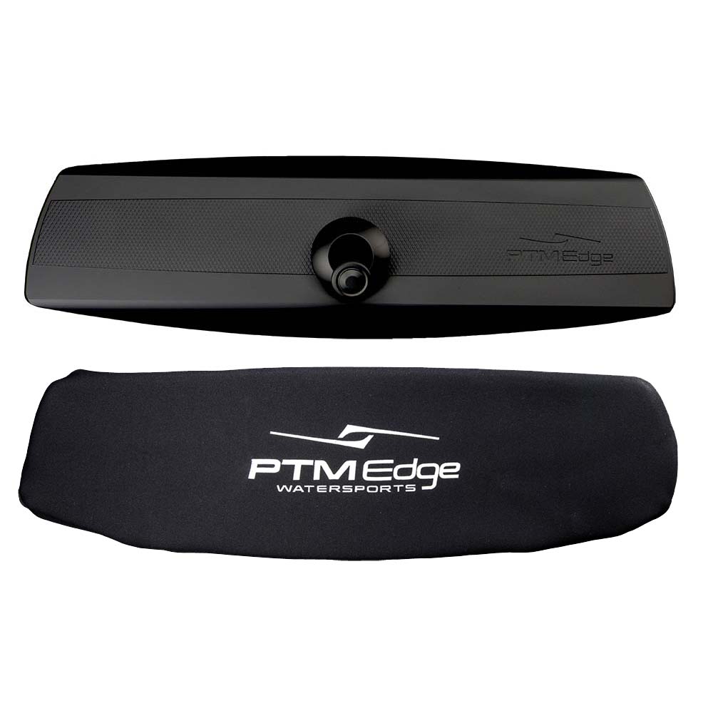 PTM Watersports VR-140 Elite Mirror & Cover Combo, 6"x20" Black