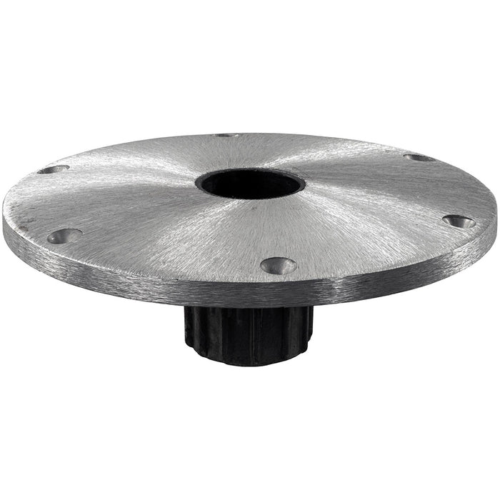 Springfield Marine Spring-Lock™ 9" Round Below-Deck Base, Satin Aluminum