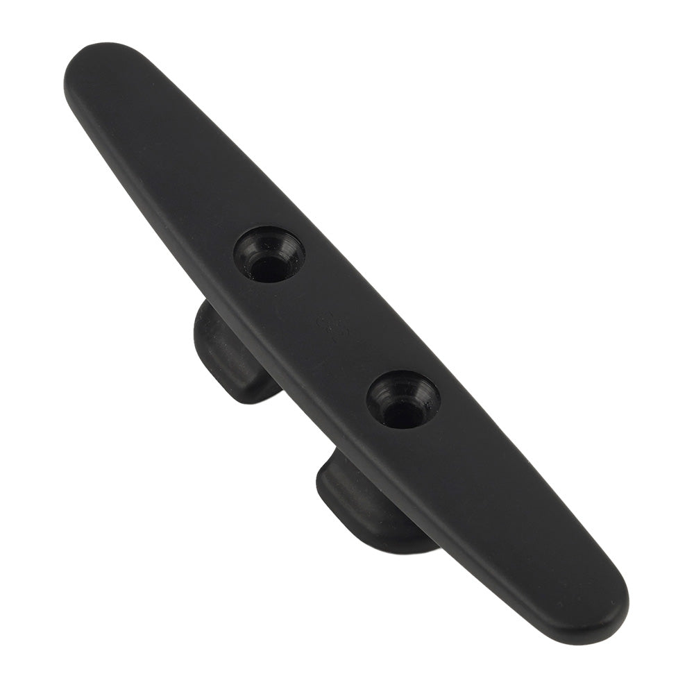 Schaefer Marine Anodized Aluminum Open Base Deck Cleat, 4-inch