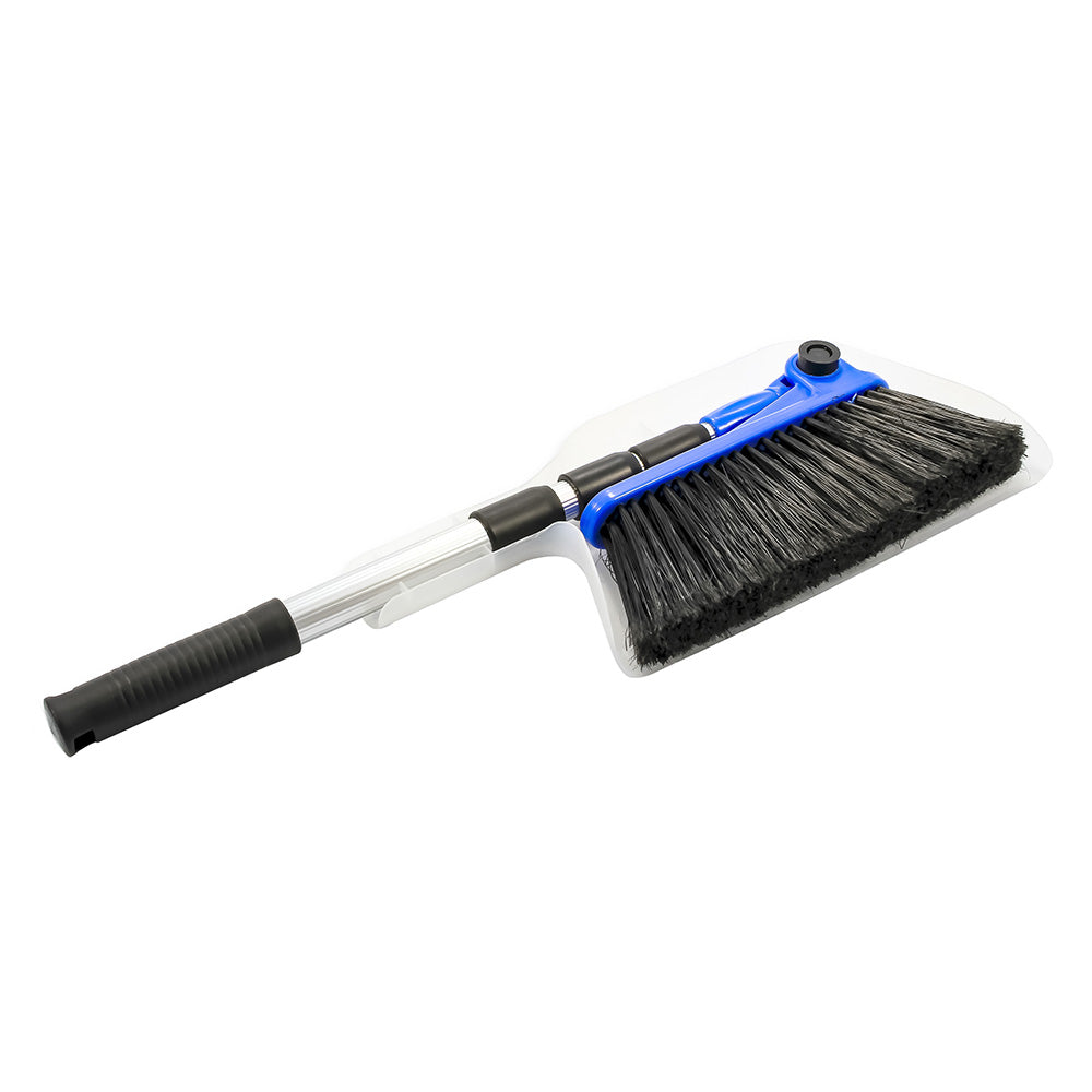 Camco RV Adjustable Telescoping Broom & Dustpan, Compact