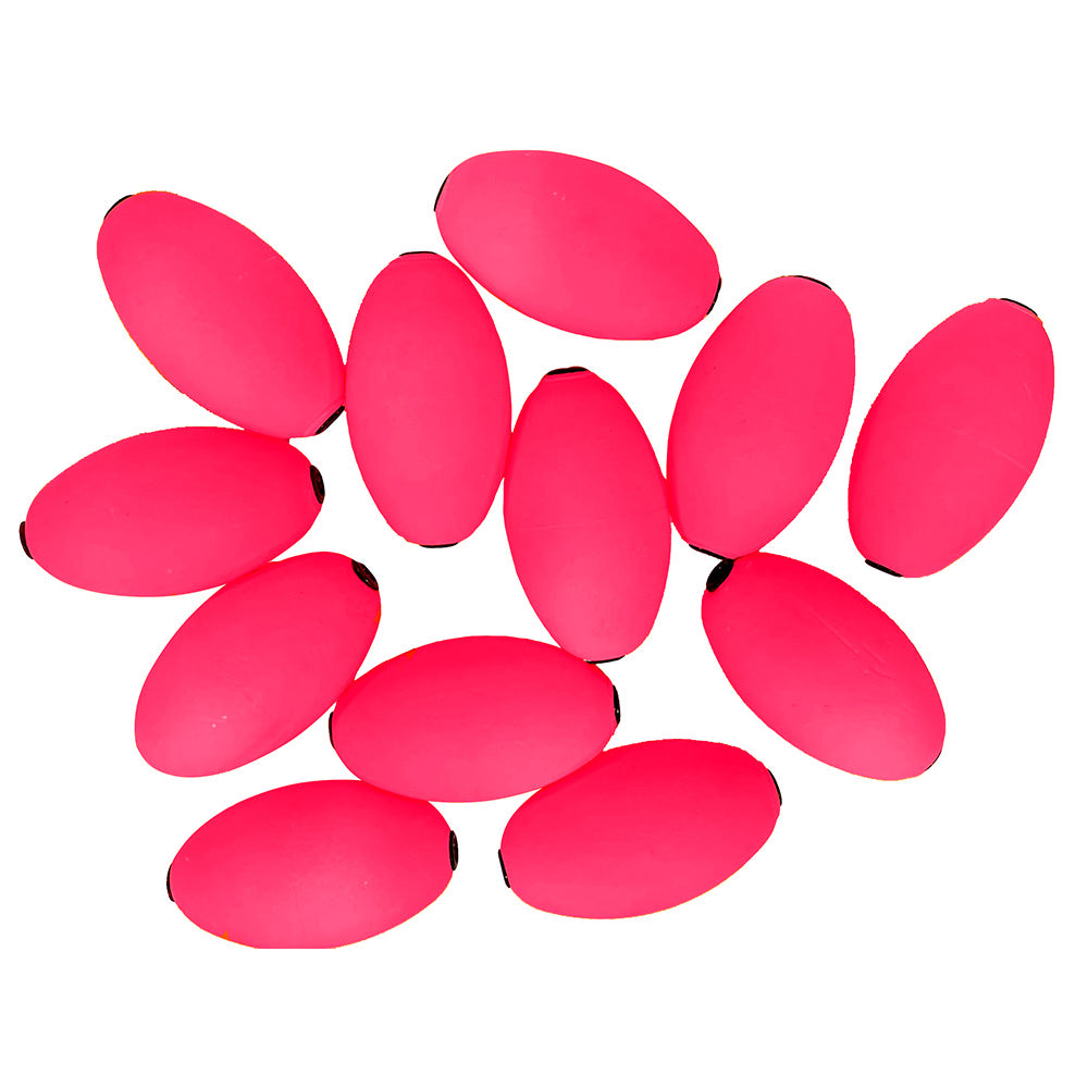 Tigress Oval Kite Floats, Pink, 12-Pack – Corrosion-Resistant