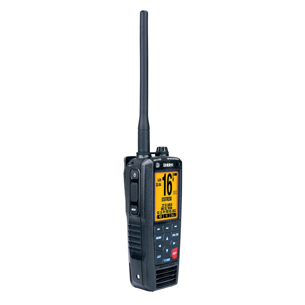 Uniden MHS338BT Floating VHF Marine Radio with GPS & Bluetooth, 6W Output